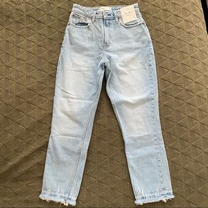 A&F Curve Love High Rise Mom Jeans